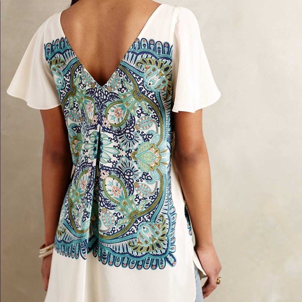 NWT Maeve silk tunic blouse
